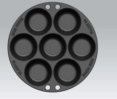 BBQ Accessory Muffin Pan for 7 pieces