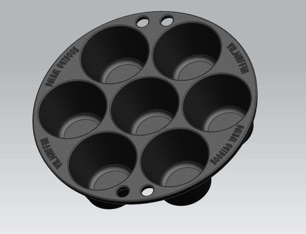 BBQ Accessory Muffin Pan for 7 pieces