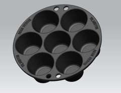 BBQ Accessory Muffin Pan for 7 pieces
