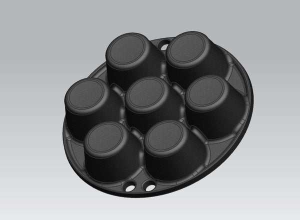 BBQ Accessory Muffin Pan for 7 pieces