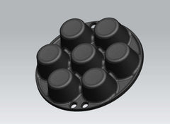 BBQ Accessory Muffin Pan for 7 pieces