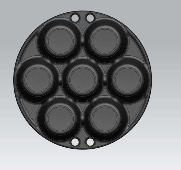 BBQ Accessory Muffin Pan for 7 pieces