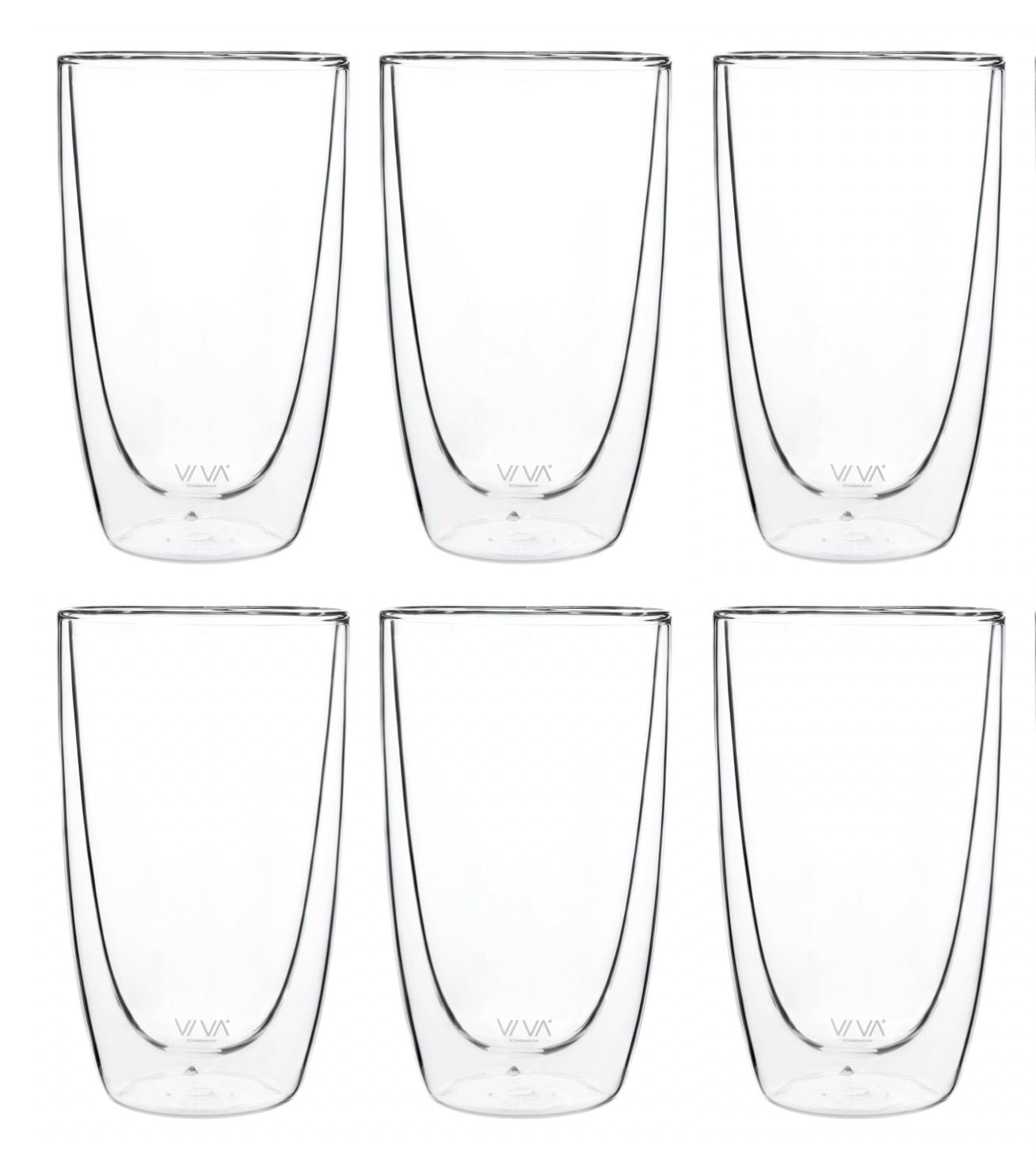 Lot de 6 verres Lauren à double paroi de 490 ml