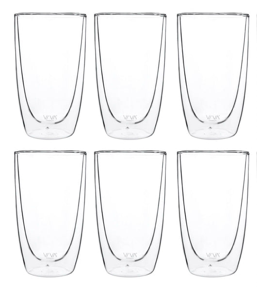 Lot de 6 verres Lauren à double paroi de 490 ml