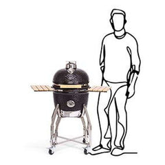 "BBQ Kamado 16" Medium with stand and Side Tables"