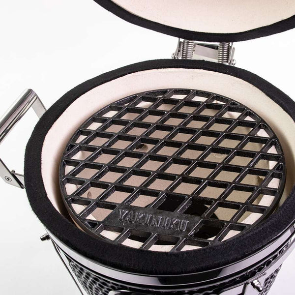 "BBQ Accessory Kamado 13" Compact Cast Iron Grate"
