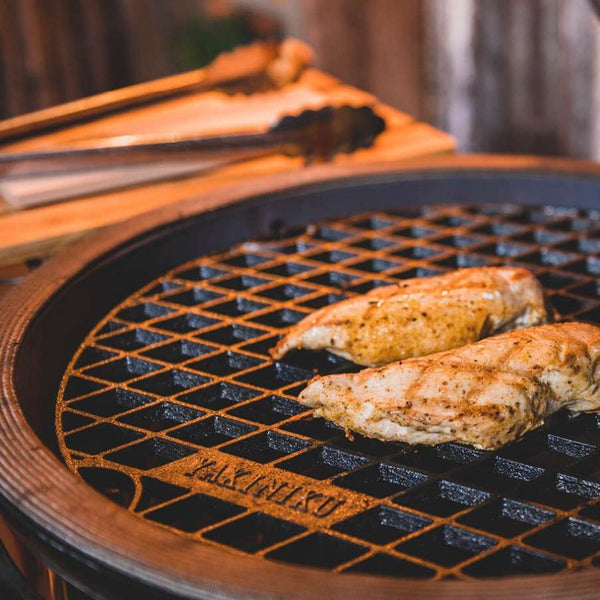 "BBQ Accessory Kamado 13" Compact Cast Iron Grate"