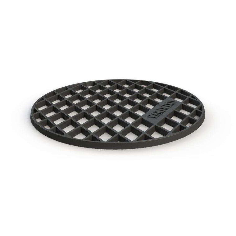 Shichirin Tabletop Grill Round Accessory Grate Cast Iron with Meat Marker