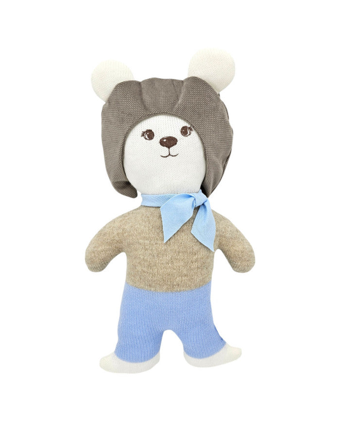 Knitted animal Pilot Bear
