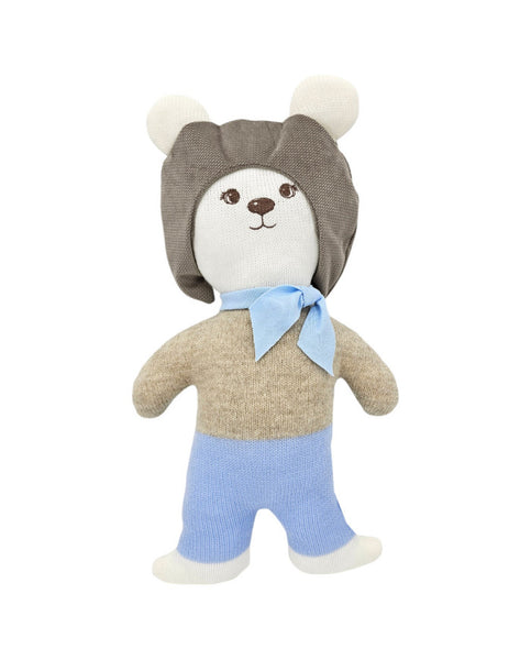 Knitted animal Pilot Bear