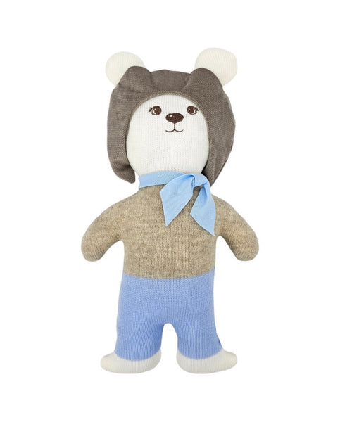 Knitted animal Pilot Bear