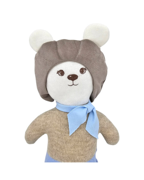 Knitted animal Pilot Bear