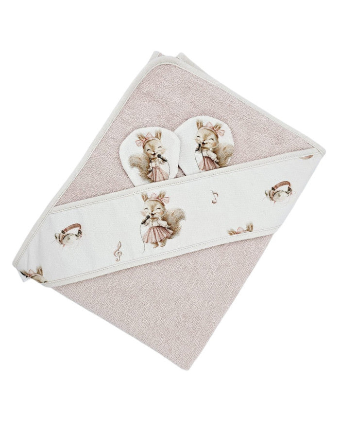 Bamboo bath cover SINGER/ROSE PINK