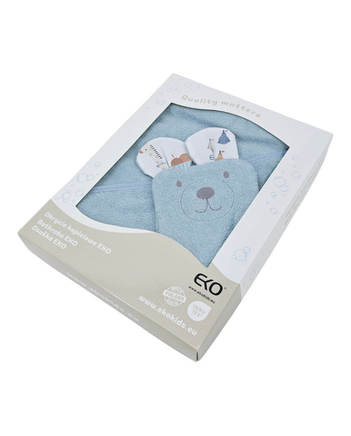 Bamboo Bathrobe plus washcloth EKO GIRAFFE