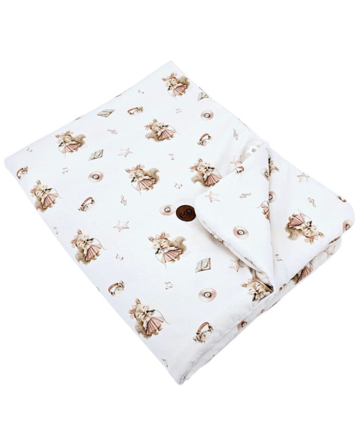 Bamboo Blanket 90x120 cm with Filling – Breathable & Soft Baby Crib Quilt SINGER