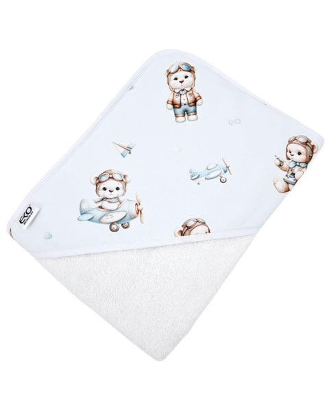 Bath robe PILOT BEAR/WHITE
