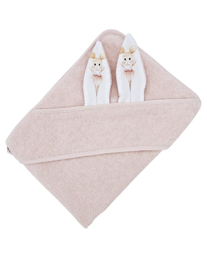 Cotton bath robe BALLERINA MOUSE/ROSE PINK