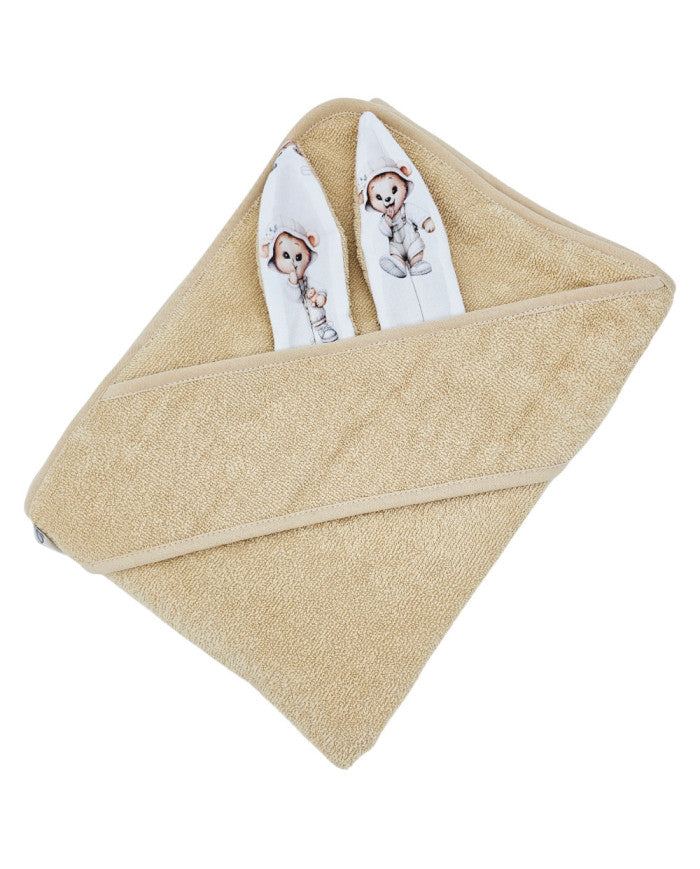 Cotton bath robe GARDENER BEAR/BEIGE