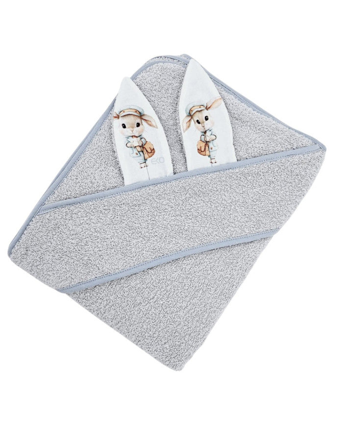 Cotton bath robe POSTMAN/GREY