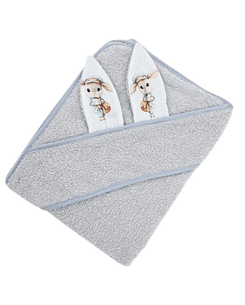 Cotton bath robe POSTMAN/GREY