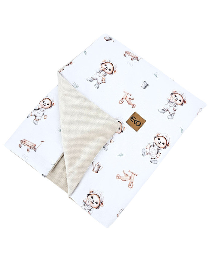 Educational blanket mat with lining VELVET GARDENER BEAR