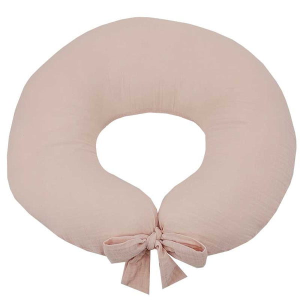 Muslin feeding croissant ROSE PINK