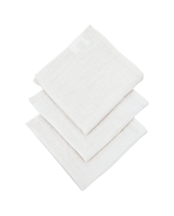 Muslin Nappies 30x30cm 3pcs. BEIGE