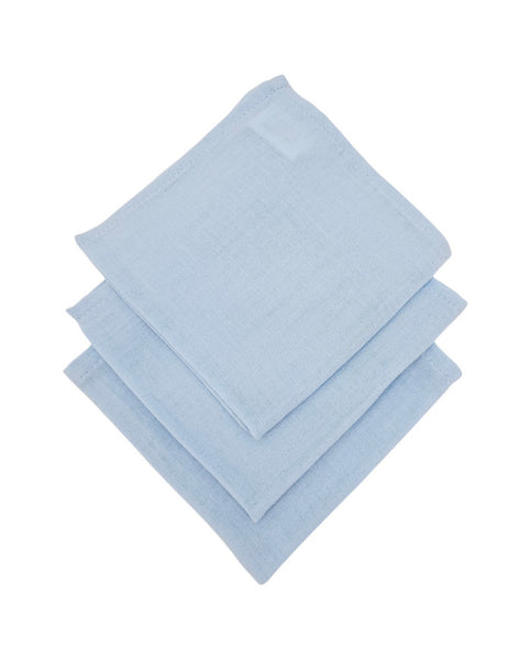 Muslin Nappies 30x30cm 3pcs. BLUE