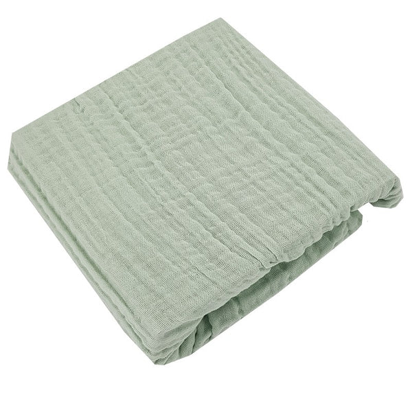 Muslin sheet with elastic band 120 x 60 cm MINT