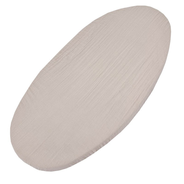 Muslin sheet with elastic band 40 x 80 cm BEIGE