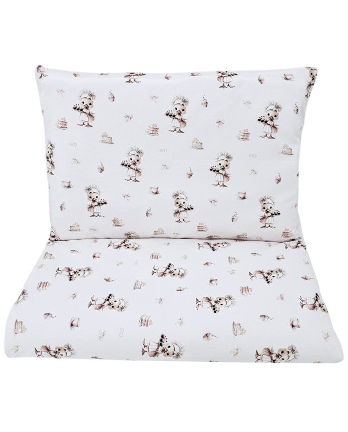 Printed cotton bedding - 2-piece 120x90 cm COOK