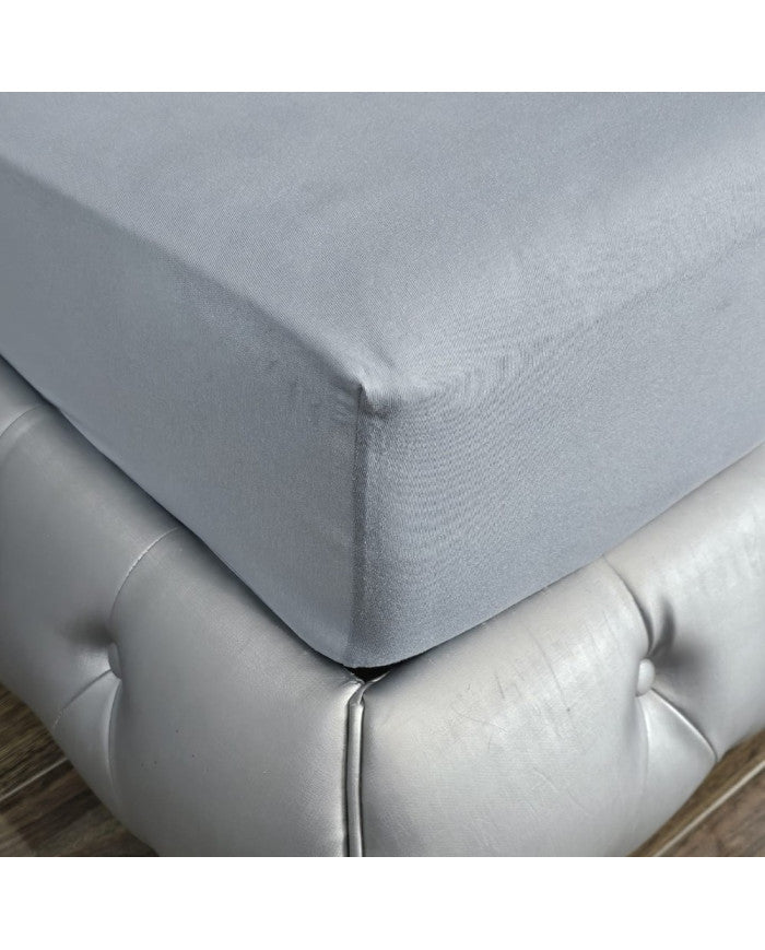 Jersey sheet with elastic band 160x200x30 cm GREY