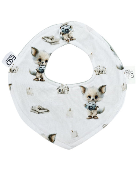 Pull-up bib BAMBOO PHOTOGRAPHER/BLUE