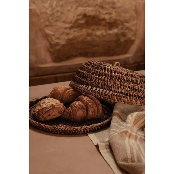 The Rattan Food Cover - Natural Brown - M